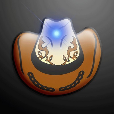 Cowboy Hat Flashing Pin - PRINTED