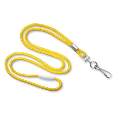 1/8" Breakaway Blank Lanyard w/Swivel Hook (Yellow)