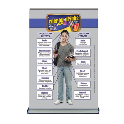 Energy Drinks Table Top Retractable Banner