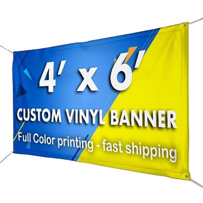 10 Oz 4'x6' vinyl banner