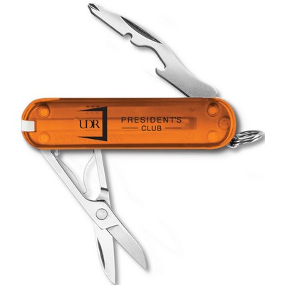 Swiss Army® Translucent Orange Jetsetter Flight Friendly Knife