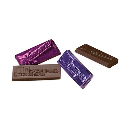 2.5" x 1.0" Rectangle Custom Molded Chocolate