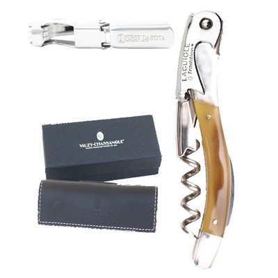 Laguiole Tradition® Corkscrew w/Brown Horn Handle