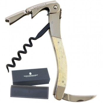 Laguiole Tradition® Corkscrew w/Mammoth Fossil Beige Handle