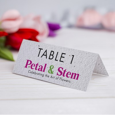 Seeded Paper Place Card