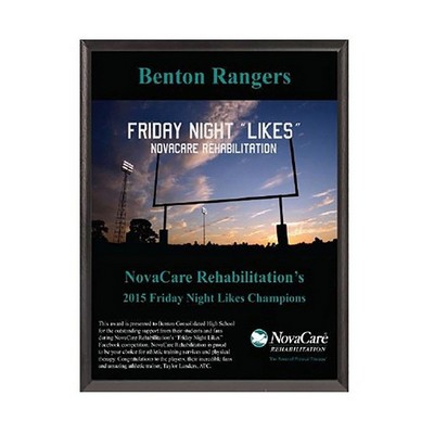 7" x 9" Full Color Value Plaque - Cherry Panel