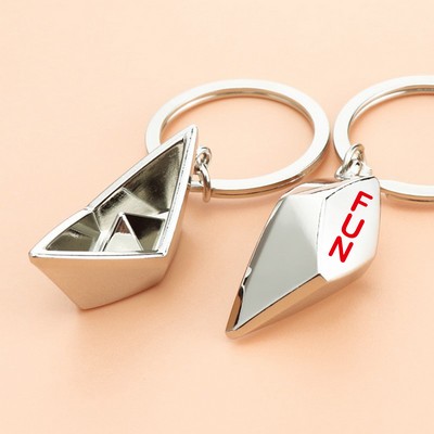 Mini Paper Boat Key Chain