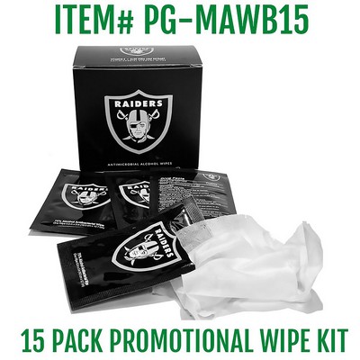 Mini Box Envelope with 15 Promotional Alcohol Wipe 75 % Alcohol Formula