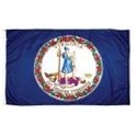Virginia Indoor Parade Flag w/Fringe (5'x8')