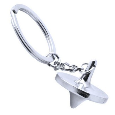 Whipping Top Spinning Keychain