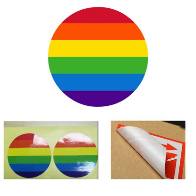 2 1/2" Rainbow Sticker