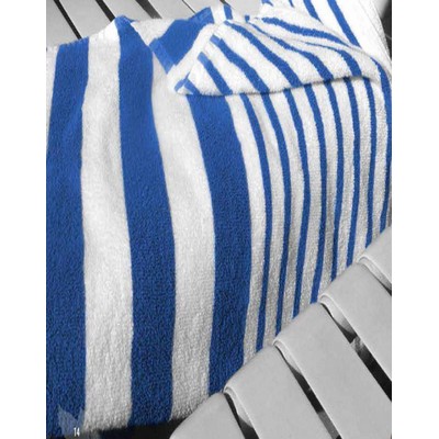2-Ply Yellow Tropical Stripe Pool Towels (30"x60")