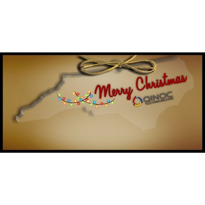 North Carolina Ornament in Clear Acrylic