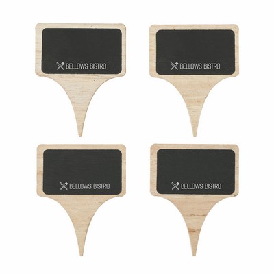 True® Wooden Cheese Marker, set of 4