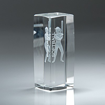 Female Softball Crystal Tower