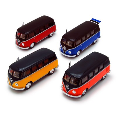 5" 1962 Volkswagen Classic Black Top Bus Diecast