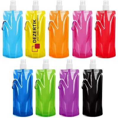 16oz Drinking Water Bags w/ Clip