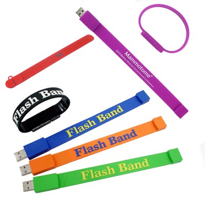 Silicone Wrist Band w/2G U Disk