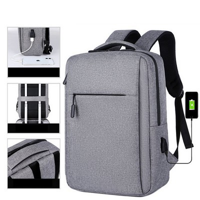 Thickened Laptop USB Connector Snow Canvas Backpack Luggage Bag Backpack