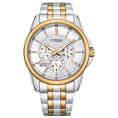 Citizen® Men's Quartz Stainless Steel Bracelet Watch w/Silver-Tone Dial