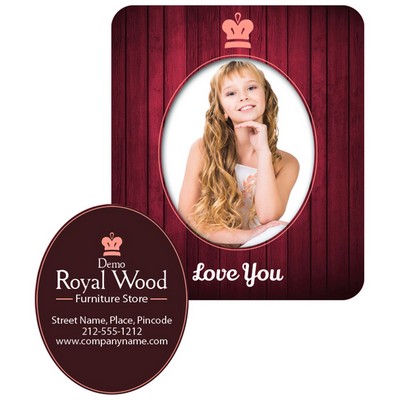 Picture Frame Magnet (3x3.5) - Oval Punch (1.8125x2.25) - 30 Mil