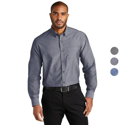 Port Authority Long Sleeve Chambray Easy Care Shirts 2.9 oz.