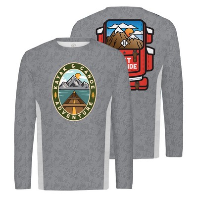 Men's Custom Cut and Sew Long Sleeve Shirt + Side Panels