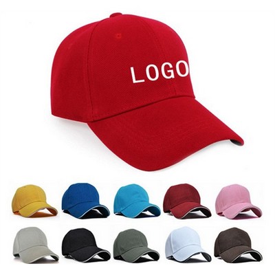 Cotton Sandwich Baseball Cap Sun Visor