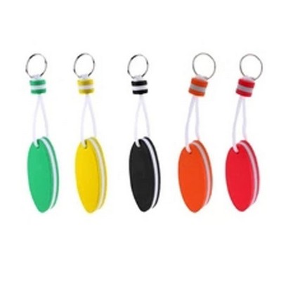 Oval Shape Eva Foam Floating Keychain