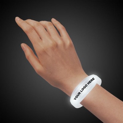 Sound Activated White LED Stretchy Bangle Bracelet(Digi-Print)