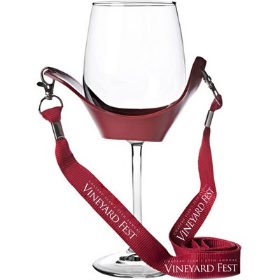 PVC Wine Glass Holder 18" Lanyard Hand Free