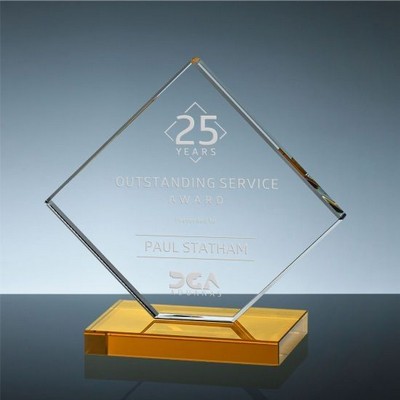 Athena Award w/Amber Yellow Base (7"x 6 3/8")