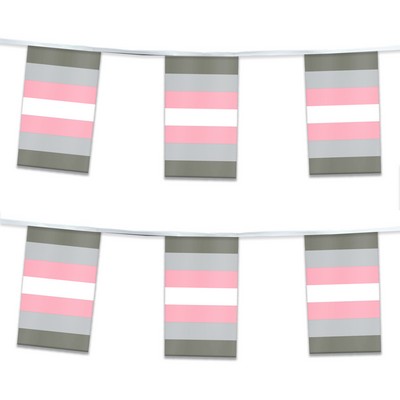 60' 1ply Plastic Demi girl Pride Streamer