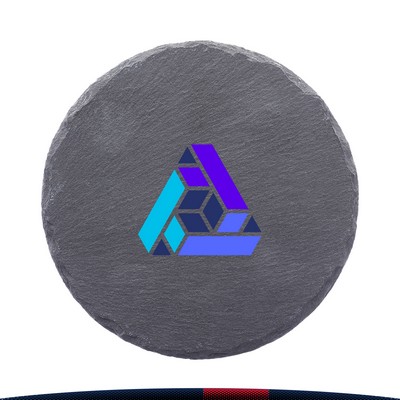 Pheus Round Slate Coasters