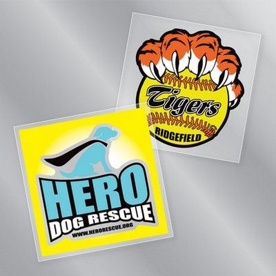 5" x 5" Square Clear Decal