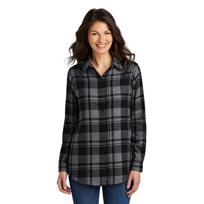 Port Authority® Women's Plaid Flannel Tunic .