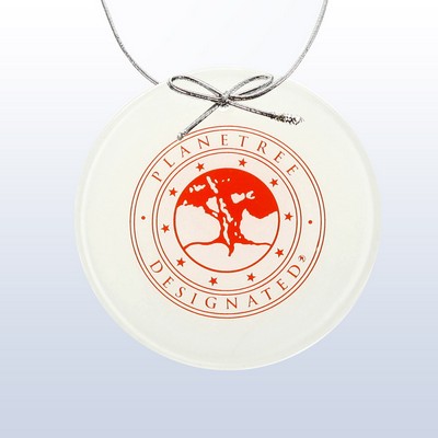 White Color Circle Ornament