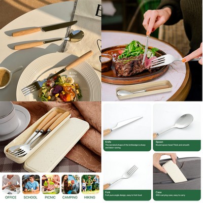 Reusable Travel Utensils with Case