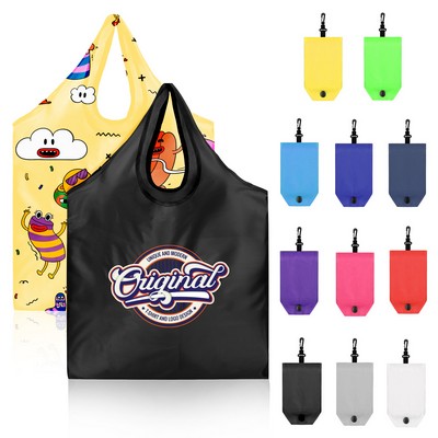 Reusable Fold-Up Shopping Tote Bag (14.96"W X 22.83" H)