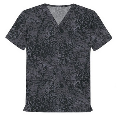 Cherokee® Women's V-Neck Scrub Top (Mineral Waves)