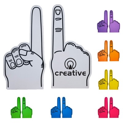 EVA Foam Cheering Black Finger Hand Gloves