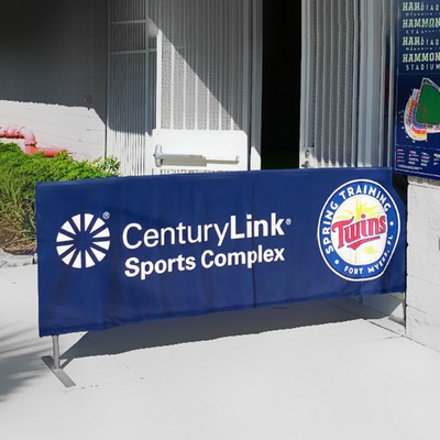 Stretchable Spandex Fence Cover for Crowd Control used as a Barricade Cloth 3 x 8'