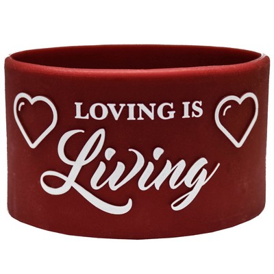 1.5" Embossed Printed Wristbands
