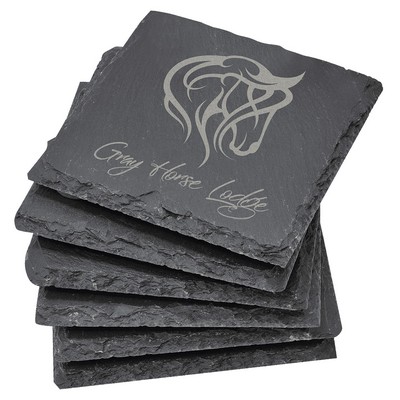 Slate Coaster Set 6 Piece