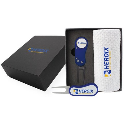 Flix Lite DS Divot Tool and Dormie Towel Mini Presentation Box