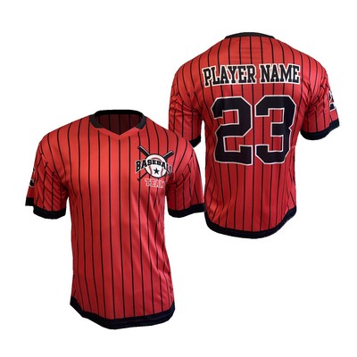 Men's/Youth Baseball V-Neck Mesh Jersey