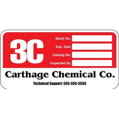 Write On White Vinyl Decals (6"x 3")