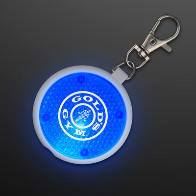 Blue Safety Blinkers, Keychain Flashlight - PRINTED