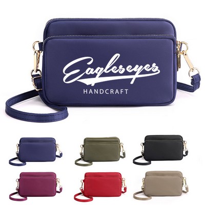 Water-resistant Nylon Crossbody Bag