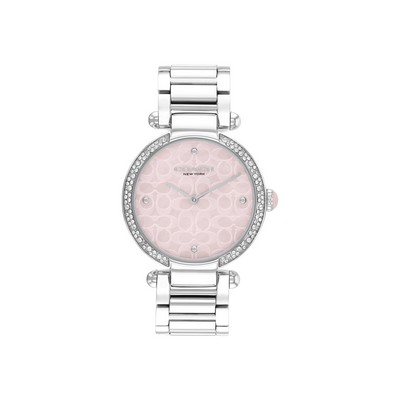 Coach® Ladies Cary Stainless Steel Bracelet Watch w/Blush MOP Dial